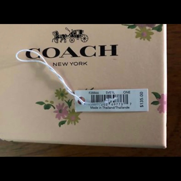 Coach Silver Bow Tie Cuff Bracelet with Chain - Picture 4 of 5